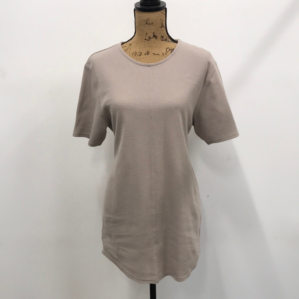 Jackson tan waffle knit t-shirt dress size Medium